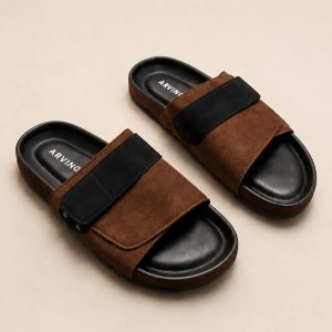 Chocolate Black Slide Sandal